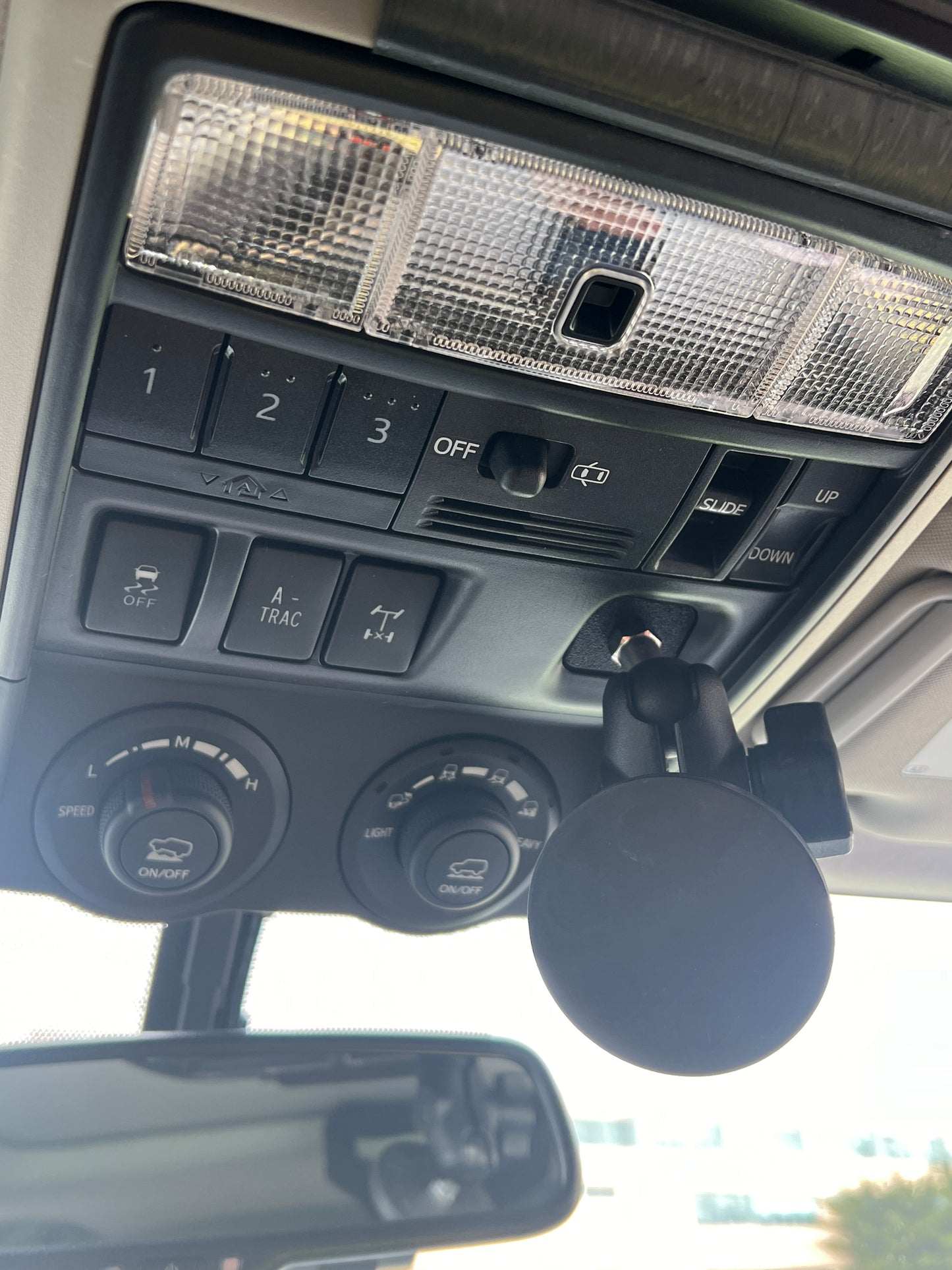 5th Gen Toyota 4Runner Overhead Console Ball Mount